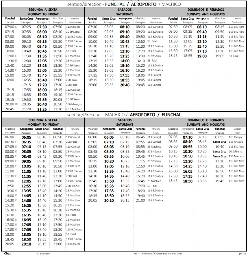 HORARIO AEROPORTO V1