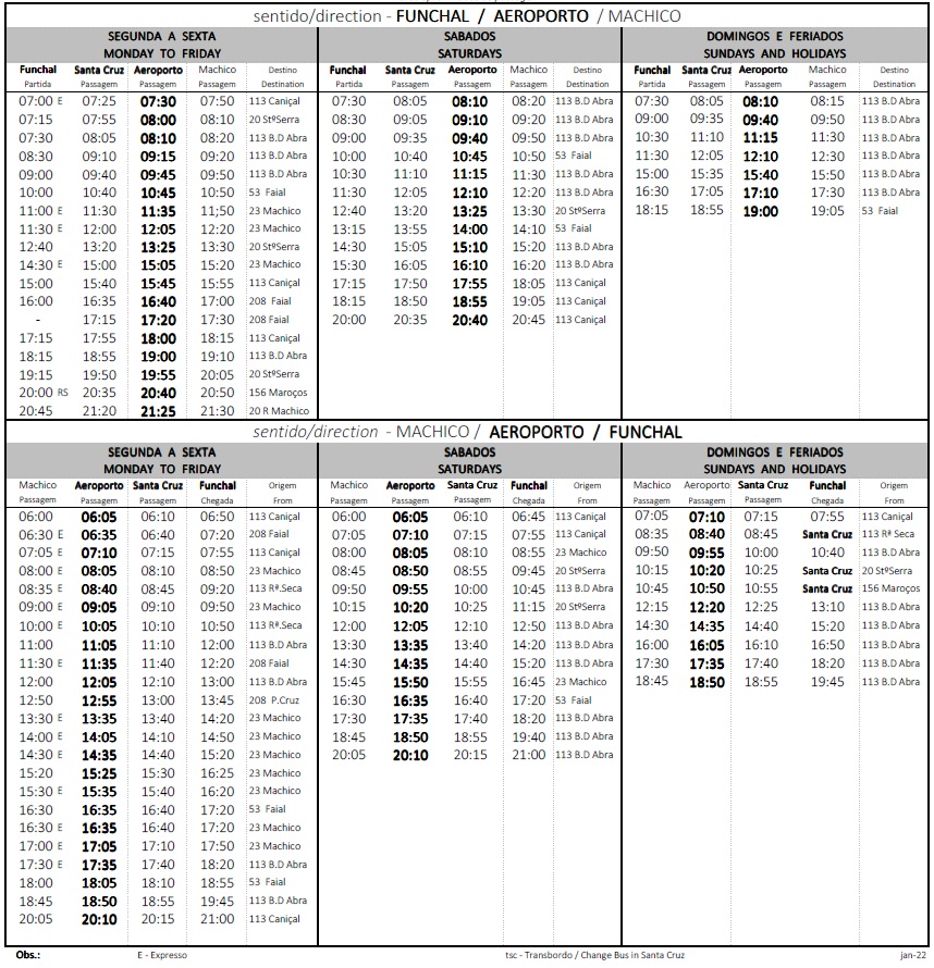 HORARIO AEROPORTO V1